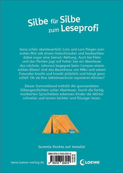 Produktbild: Die besten Silbengeschichten zum Lesenlernen - Auf ins Abenteuer!