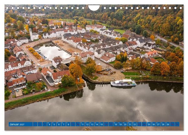 Produktbild: Die Obere Weser - von Bad Karlshafen bis Hameln (Wandkalender 2027 DIN A4 quer), CALVENDO Monatskalender