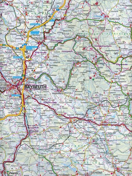 Produktbild: Freytag & berndt Stra&szlig;enkarte Franken - Altm&uuml;hltal - Ostbayern 1:150.000