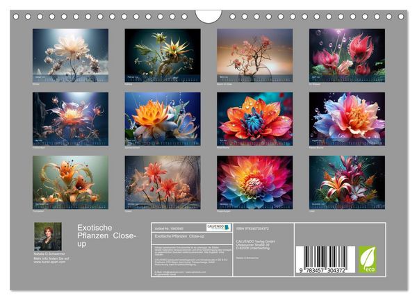 Produktbild: Exotische Pflanzen Close-up (Wandkalender 2026 DIN A4 quer), CALVENDO Monatskalender