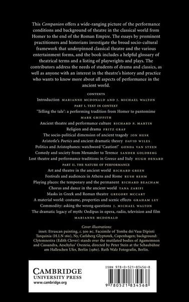 Produktbild: The Cambridge Companion to Greek and Roman Theatre