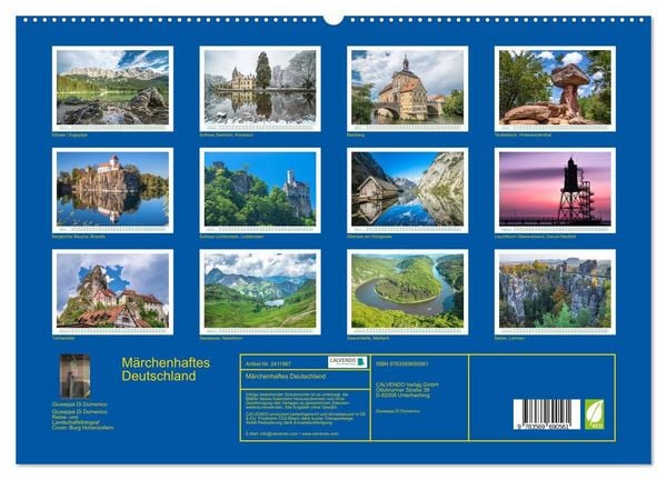 Produktbild: M&auml;rchenhaftes Deutschland (hochwertiger Premium Wandkalender 2027 DIN A2 quer), Kunstdruck in Hochglanz