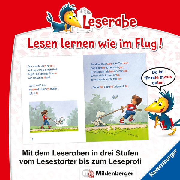 Produktbild: Leserabe mit Mildenberger Silbenmethode - Ein Hund f&uuml;r Jule
