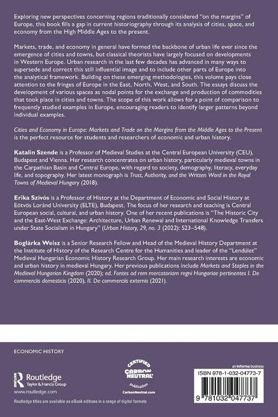 Produktbild: Cities and Economy in Europe