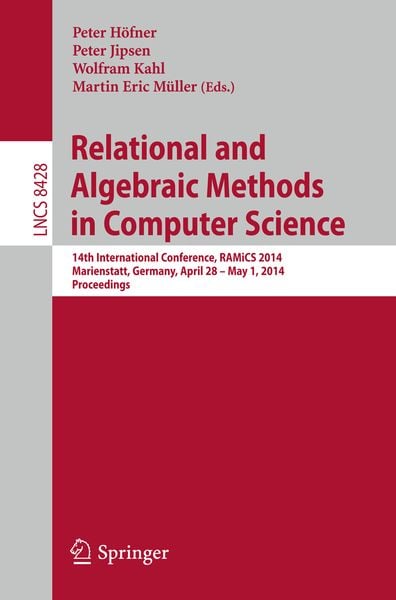 Produktbild: Relational and Algebraic Methods in Computer Science
