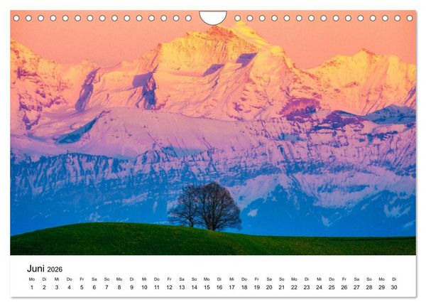 Produktbild: Wunderwelt Schweiz (Wandkalender 2026 DIN A4 quer), CALVENDO Monatskalender