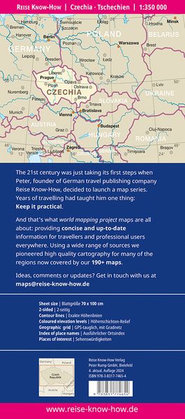 Produktbild: Reise Know-How Landkarte Tschechien / Czechia (1:350.000)