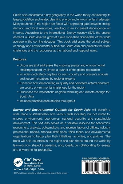Produktbild: Energy and Environmental Outlook for South Asia