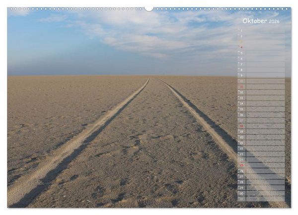 Produktbild: Strandspaziergang / Geburtstagskalender (Wandkalender 2026 DIN A2 quer), CALVENDO Monatskalender