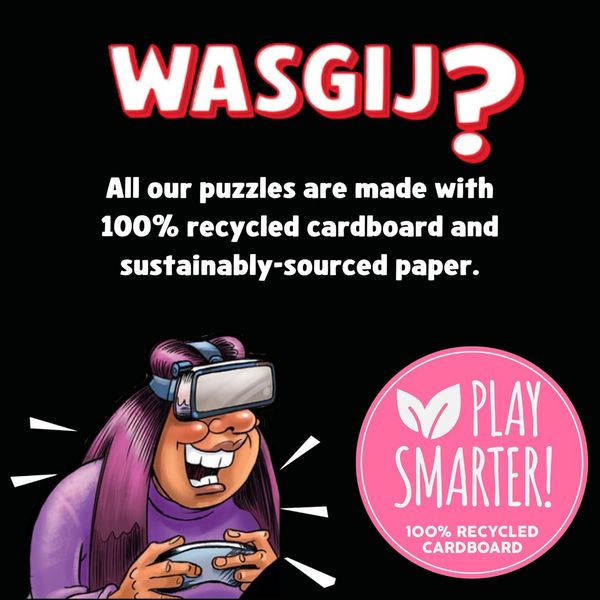 Produktbild: Jumbo 1110100594 - Wasgij Destiny 25, Games Night!, Spieleabend, Comic-Puzzle, 1000 Teile