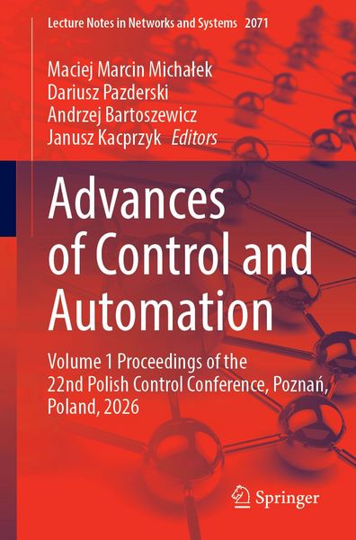 Produktbild: Advances of Control and Automation
