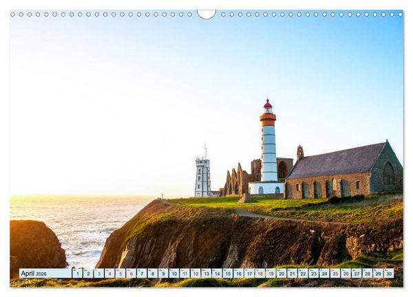 Produktbild: Leuchtt&uuml;rme - Maritime Leuchtfeuer an den K&uuml;sten (Wandkalender 2026 DIN A3 quer), CALVENDO Monatskalender