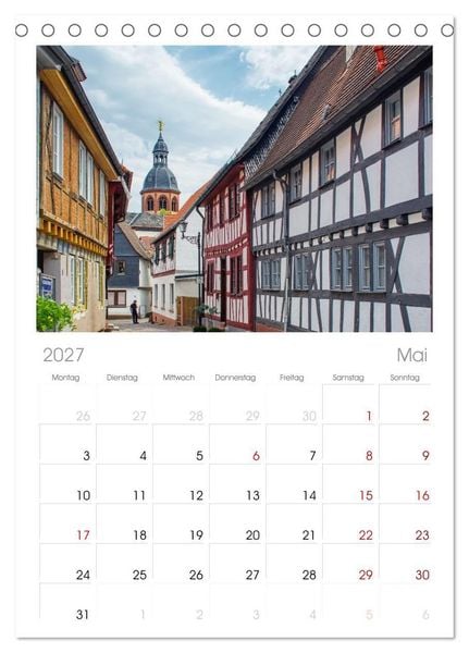 Produktbild: Tischplaner 2027 - Seligenstadt - Die Stadt mit Geschichte und Flair (A5 Tischkalender zum Aufstellen) CALVENDO