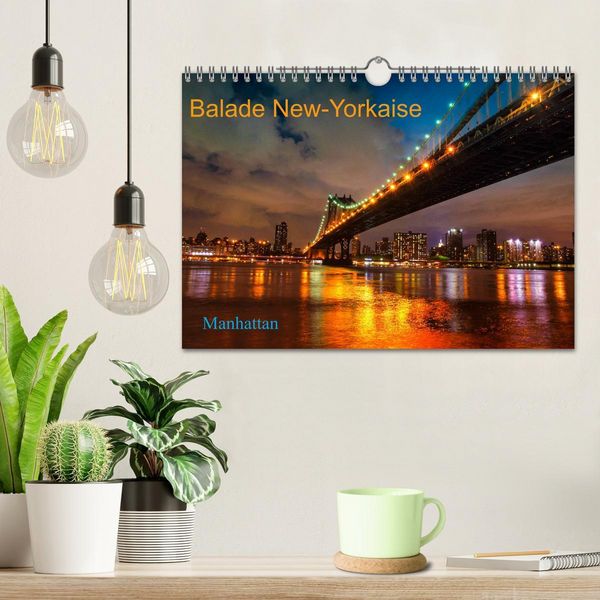 Produktbild: Balade New-Yorkaise, Manhattan (Calendrier mural 2026 DIN A4 vertical), CALVENDO calendrier mensuel