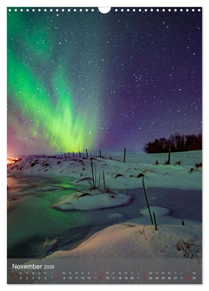 Produktbild: Aurora - Polarlicht des Nordens (Wandkalender 2026 DIN A3 hoch), CALVENDO Monatskalender