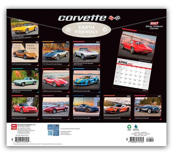Produktbild: Corvette &ndash; Chevrolet Corvette 2027 &ndash; 16-Monatskalender im Deluxe-Format