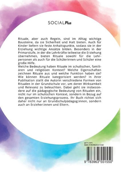 Produktbild: Rituale in der Grundschule. Eigenschaften, Formen und p&auml;dagogische Bedeutung