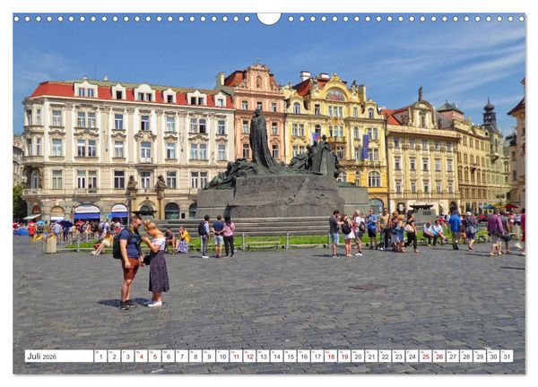 Produktbild: Prag &ndash; Ein perfekter Sommertag in der Goldenen Stadt (Wandkalender 2026 DIN A3 quer), CALVENDO Monatskalender