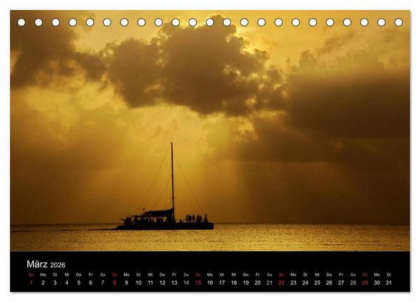 Produktbild: Jamaika Sonne und Strand (Tischkalender 2026 DIN A5 quer), CALVENDO Monatskalender
