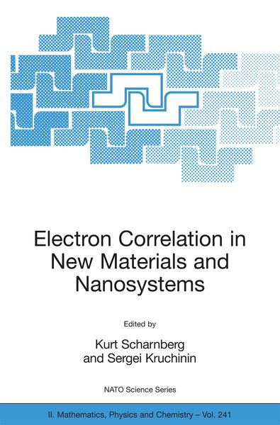 Produktbild: Electron Correlation in New Materials and Nanosystems