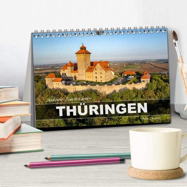 Produktbild: Deutsche Bundesl&auml;nder - Th&uuml;ringen (Tischkalender 2026 DIN A5 quer), CALVENDO Monatskalender