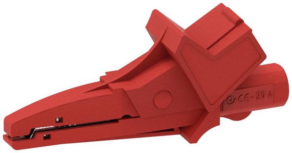 Produktbild: Electro PJP 5004/LM-IEC-CD1-R Krokodilklemme Rot Klemmbereich max.: 13mm L&auml;nge: 91mm 1St.