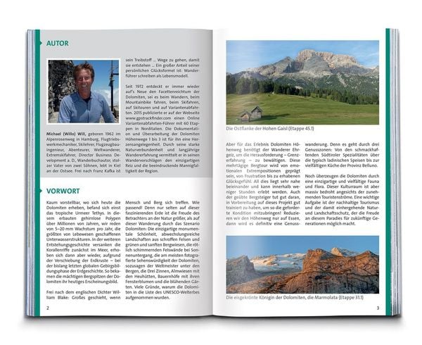 Produktbild: KOMPASS Wanderf&uuml;hrer Dolomiten H&ouml;henweg 1 bis 3, 71 Touren