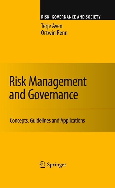 Produktbild: Risk Management and Governance