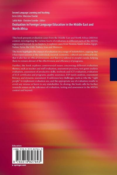 Produktbild: Evaluation in Foreign Language Education in the Middle East and North Africa