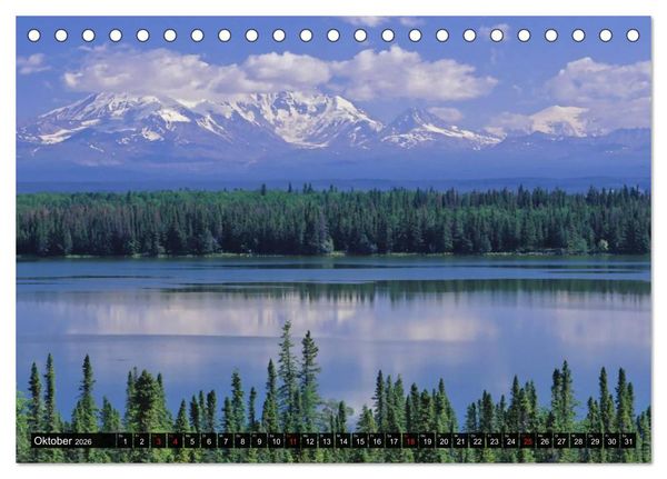 Produktbild: Alaska - Weites Land (Tischkalender 2026 DIN A5 quer), CALVENDO Monatskalender