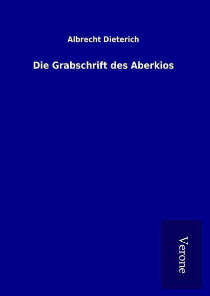 Produktbild: Die Grabschrift des Aberkios