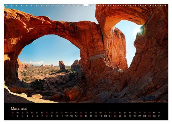 Produktbild: USA Der S&uuml;dwesten - Einzigartige Monumente (Wandkalender 2026 DIN A2 quer), CALVENDO Monatskalender