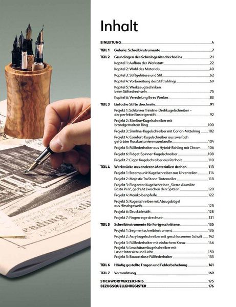 Produktbild: F&uuml;llfeder, Kugelschreiber & Stifte drechseln
