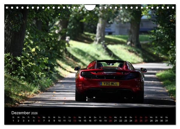 Produktbild: McLaren MP4-12C Spider (Wandkalender 2026 DIN A4 quer), CALVENDO Monatskalender