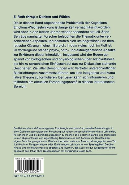 Produktbild: Denken und F&uuml;hlen