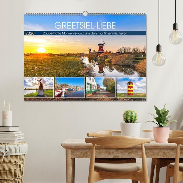 Produktbild: GREETSIEL-LIEBE (Wandkalender 2026 DIN A2 quer), CALVENDO Monatskalender