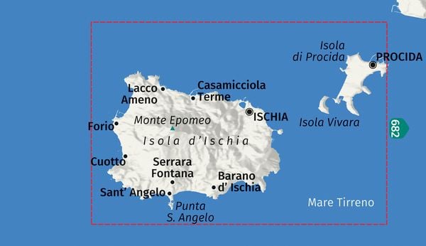 Produktbild: KOMPASS Wanderkarte 680 Isole d' Ischia e Procida 1:15.000