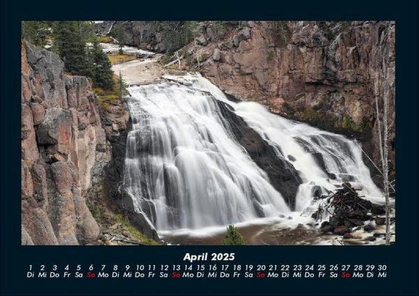 Produktbild: Wasserf&auml;lle 2025 Fotokalender DIN A4