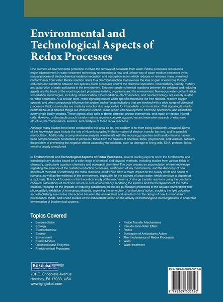 Produktbild: Environmental and Technological Aspects of Redox Processes