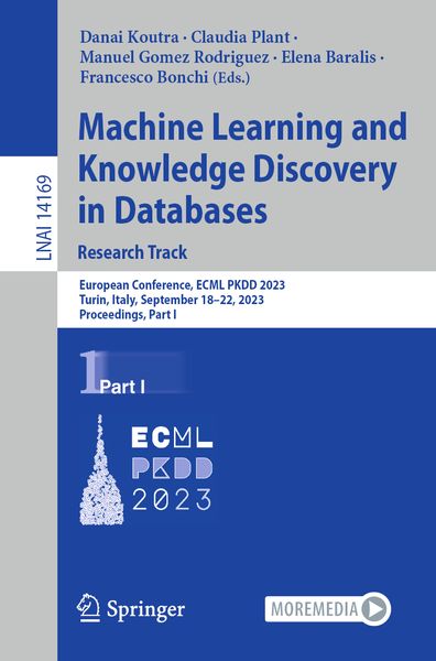Produktbild: Machine Learning and Knowledge Discovery in Databases: Research Track
