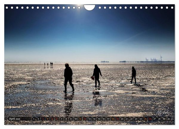 Produktbild: Friesland - Watt und Nordsee / CH-Version (Wandkalender 2026 DIN A4 quer), CALVENDO Monatskalender