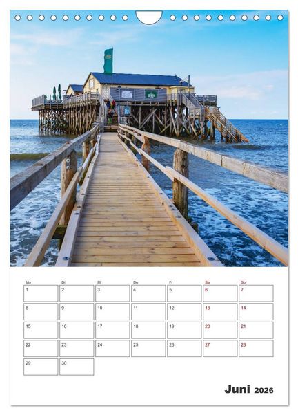 Produktbild: Sankt Peter-Ording Sonne, Strand und Meer (Wandkalender 2026 DIN A4 hoch), CALVENDO Monatskalender