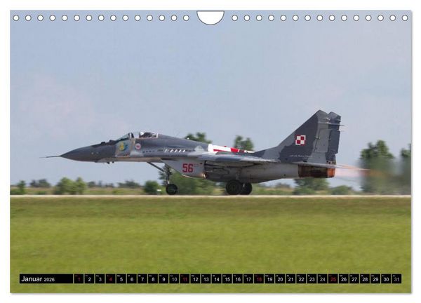 Produktbild: Augenblicke in der Luft: MiG-29 Fulcrum (Wandkalender 2026 DIN A4 quer), CALVENDO Monatskalender