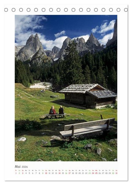 Produktbild: S&uuml;dtirol - Ein Erlebnis f&uuml;r das Auge (Tischkalender 2026 DIN A5 hoch), CALVENDO Monatskalender