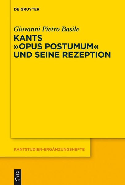 Produktbild: Kants Opus postumum und seine Rezeption