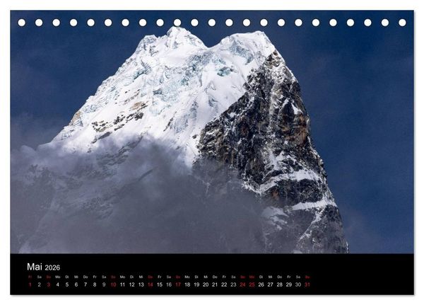 Produktbild: Everest-Nationalpark (Tischkalender 2026 DIN A5 quer), CALVENDO Monatskalender