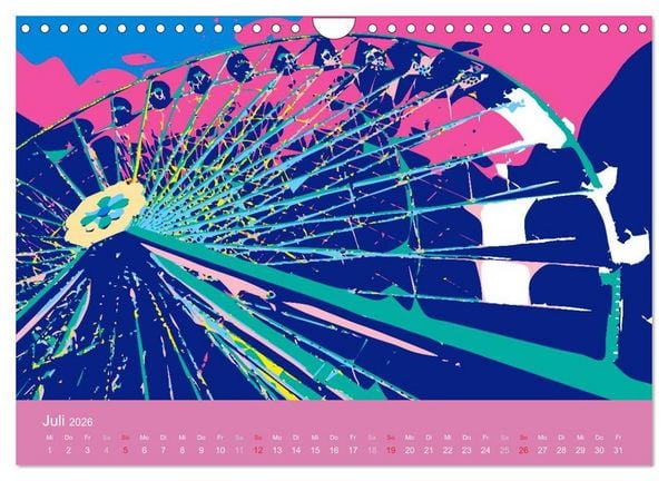 Produktbild: WIEN popartig (Wandkalender 2026 DIN A4 quer), CALVENDO Monatskalender