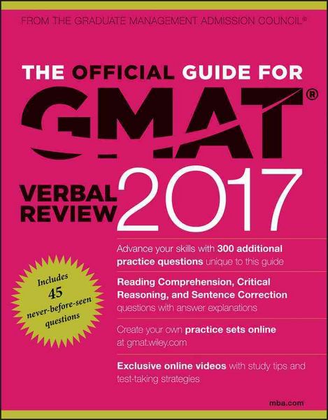 Produktbild: Official Guide for GMAT Verbal Review 2017 + Online