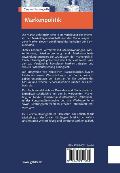 Produktbild: Markenpolitik