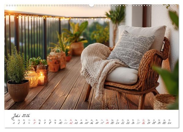 Produktbild: Scandi Interiors - Skandinavisches Wohngl&uuml;ck f&uuml;r Zuhause (hochwertiger Premium Wandkalender 2026 DIN A2 quer), Kunstdruck in Hochglanz